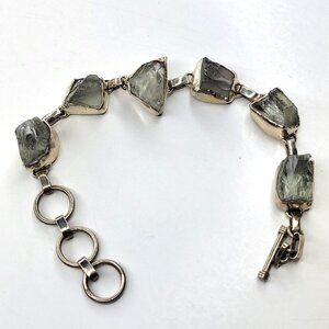 Green Amethyst Tone Gemstone Fashion Bracelet